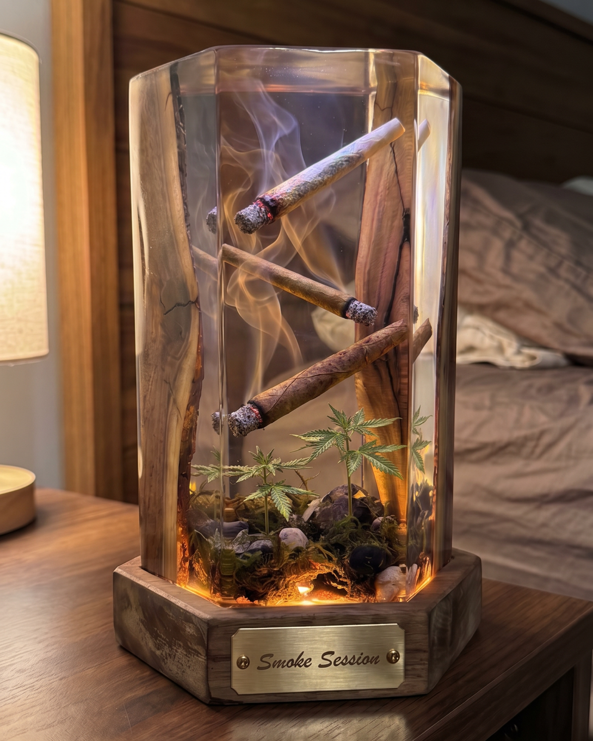 "Sesh" Resin Lamp
